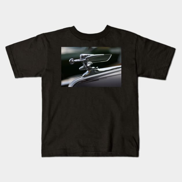 1939 Goddess of Speed Packard Hood Ornament Kids T-Shirt by Rob Johnson Photography